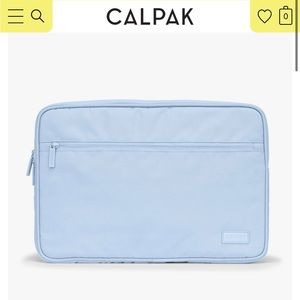 BRAND NEW w/ tags CALPAK padded laptop sleeve - 15-17” in sky blue